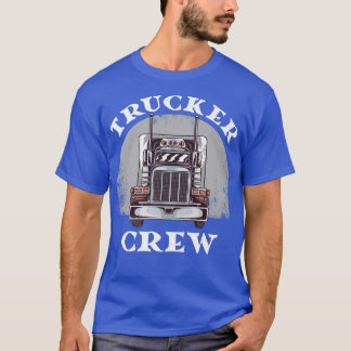 Trucker Crew Lastbil, drivrutin Asphalt Cowboy Hig T Shirt