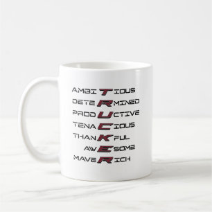 Trucker-dragets dragkraft för Acrostic Professione Kaffemugg