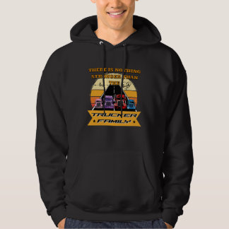 Trucker Family Strong Parents Children Road Bond Hoodie
