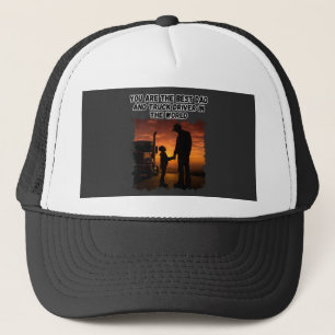 Trucker Far Son Bond Family Road Kärlek Design Keps