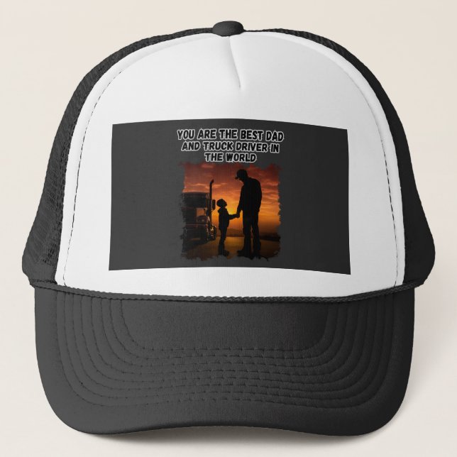 Trucker Far Son Bond Family Road Kärlek Design Keps (Framsida)