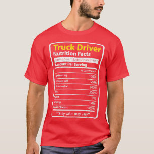 Trucker för drivrutiner för lastbil t shirt