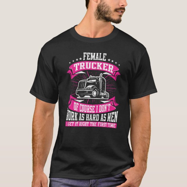 Trucker för Lastbil-drivrutin T Shirt (Framsida)