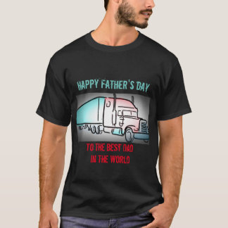 Trucker från Lycklig Fars dag T Shirt