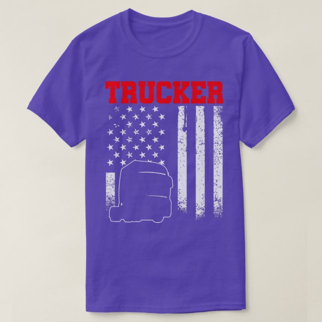 Trucker Funny Truck Driver 2953 T Shirt (Design framsida)