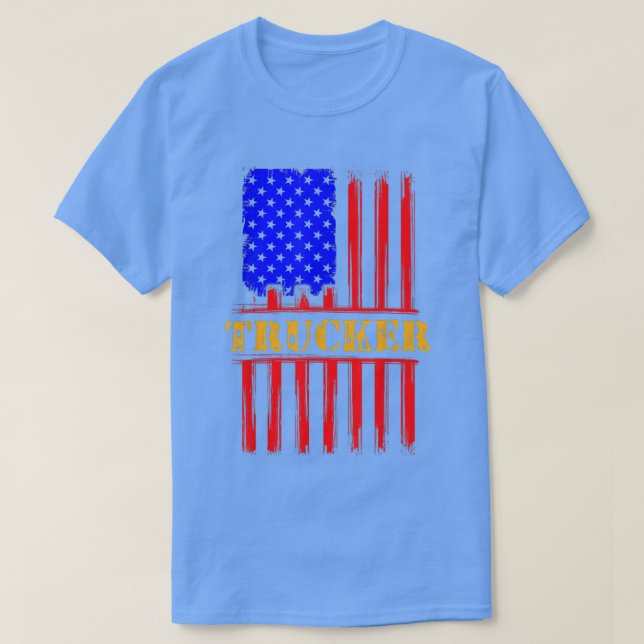 Trucker Funny Truck Driver 2983 T Shirt (Design framsida)