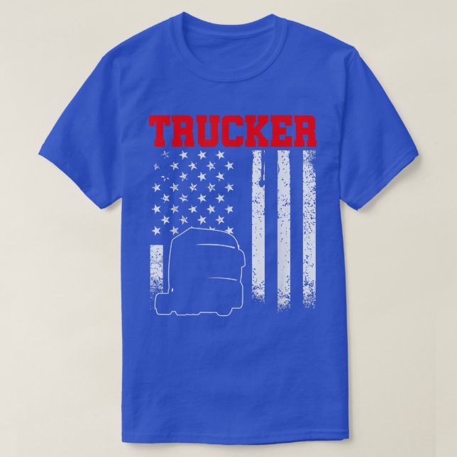 Trucker Funny Truck Driver 2993 T Shirt (Design framsida)