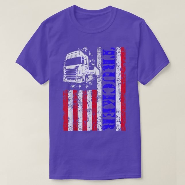 Trucker Funny Truck Driver 2999 T Shirt (Design framsida)