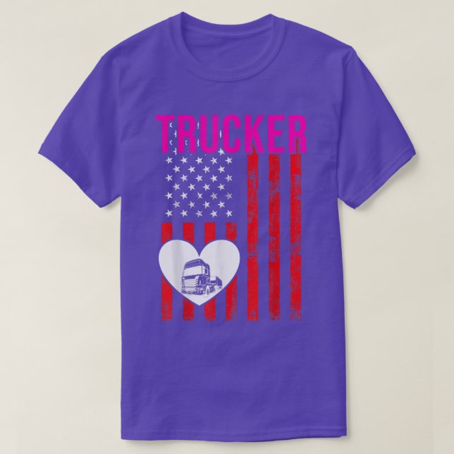 Trucker Funny Truck Driver 3019 T Shirt (Design framsida)