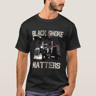 Trucker ger dragbil 18 Wheeler Smoke Mat T Shirt