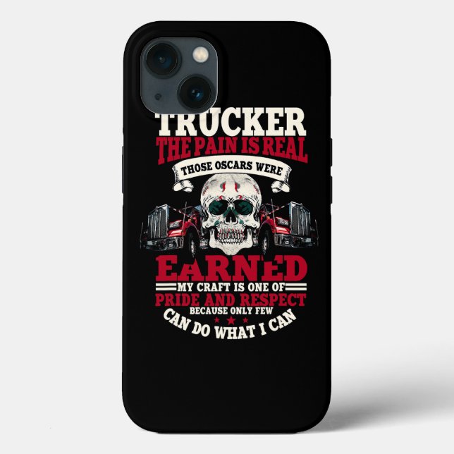 Trucker ger Funny Tractor Trailer 18 Wheeler (Baksida)
