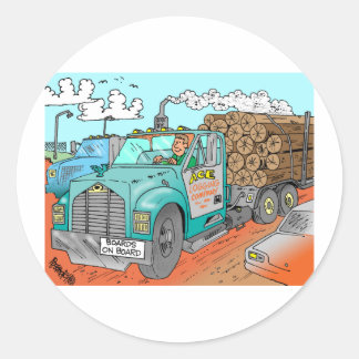 Trucker Gifts Runt Klistermärke