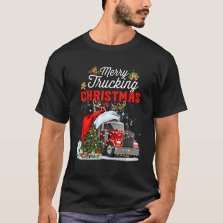 Trucker God Jul-kör-jul för Tru T Shirt