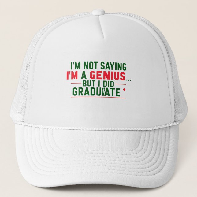 Trucker Hat- funny Graduation Quote Keps (Framsida)