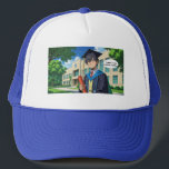 Trucker Hat- Funny Graduation Quote. Keps<br><div class="desc">Celebrate graduation with humor and style! This funny trucker hat features the phrase “I came, I saw, I passed… barely” — perfect for those who made it through with a laugh. A great gift for high school or college grads who survived exams and just want to move on. Comfortable, stylish,...</div>
