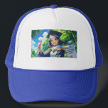 Trucker Hat- Graduation Funny Quote. Keps<br><div class="desc">Graduation might have been stressful, but at least you’ve got the hat to prove it! This humorous trucker cap features the phrase “This tassel was worth the hassle… I think, ” making it a fun and relatable accessory for any graduate. Great for grad parties, casual wear, or as a quirky...</div>