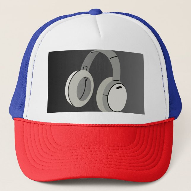 Trucker Hats Headphones Keps (Framsida)