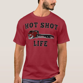 Trucker Hett Shot Trucking Dually Trailer CDL T Shirt
