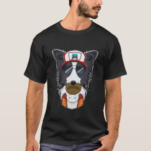 Trucker Hund I Lastbil Driver Gräns Collie T Shirt