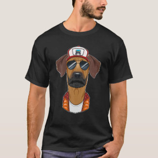 Trucker Hund I Lastbil Driver Rhodesian Ridgeback T Shirt