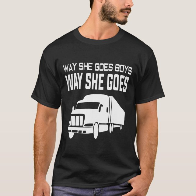 [Trucker] Hur hon går till Boes Way, så hon går ti T Shirt (Framsida)