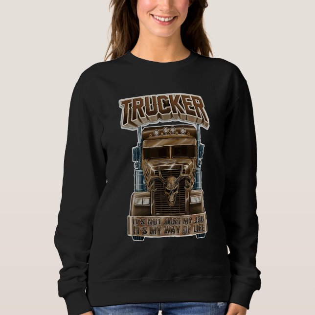 Trucker Itu2019s, mitt sätt att leva Lastbil d T Shirt (Framsida)