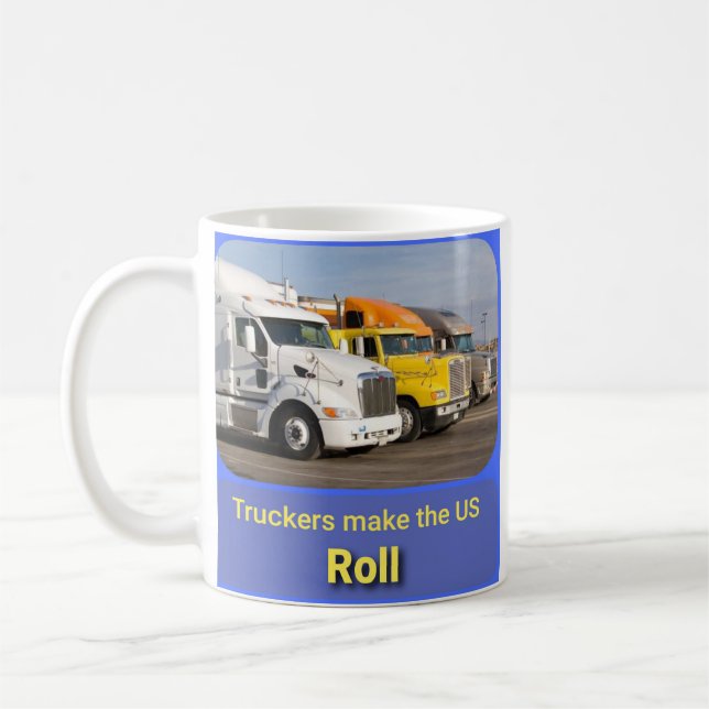 Trucker kaffe mugg (Vänster)