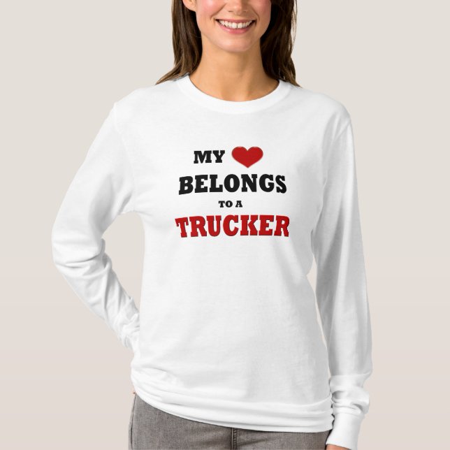 Trucker Kärlek Tröja (Framsida)