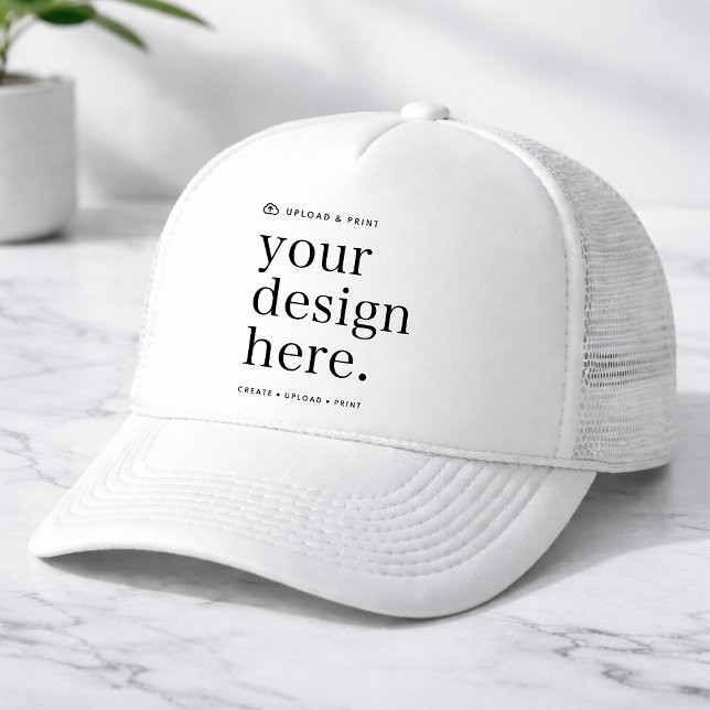 Trucker Keps Din Design Uppladdning (Upload your artwork and turn this hat into custom merch, team workwear or a stylish gift)