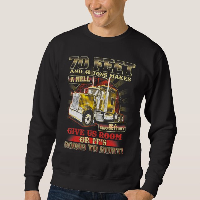 Trucker Lång Ärmad Tröja (Framsida)