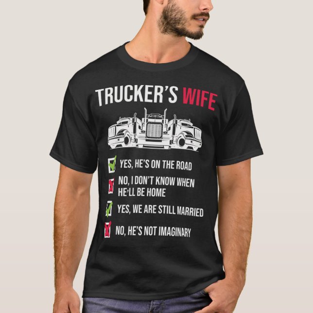 Trucker Lastbil Driver Co. T Shirt (Framsida)