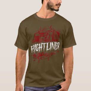Trucker Lastbil Driver Halloween Pun Vintage Frigh T Shirt