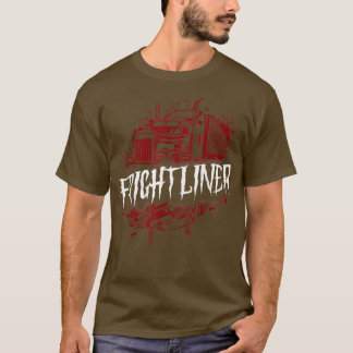 Trucker Lastbil Driver Halloween Pun Vintage Frigh T Shirt