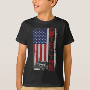 Trucker Lastbil Driver Halloween Pun Vintage Usa A T Shirt