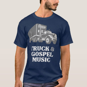 Trucker Lastbil Driver Kärlek Lastbil och Gospel M T Shirt