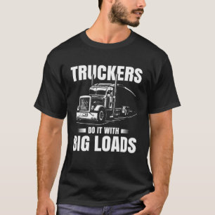 Trucker Manar Lastbil Driver Make Semi Trailer 3 T Shirt