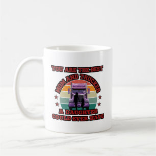 Trucker Mor DaughBond Family Road Kärlek Kaffemugg