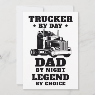 Trucker och Pappa - Hero på väg och hem Inbjudningar