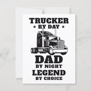 Trucker och Pappa - Hero på väg och hem Vykort