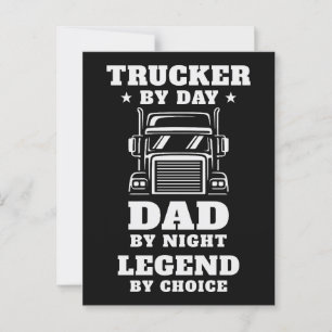 Trucker och Pappa - Hero på väg och hem Vykort