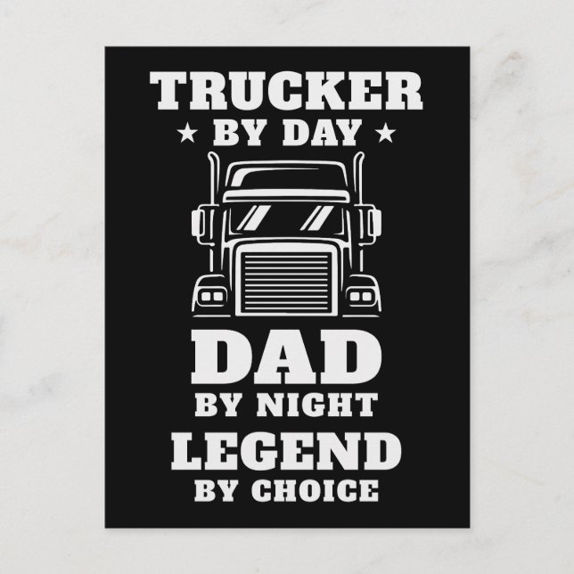 Trucker och Pappa - Hero på väg och hem Vykort (Framsida)