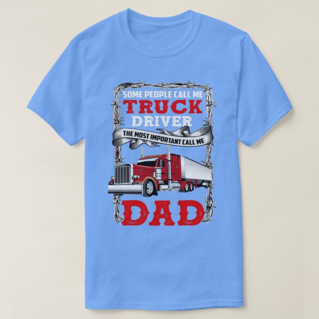 Trucker Pappa, några kallar mig lastbil för chauff T Shirt (Design framsida)