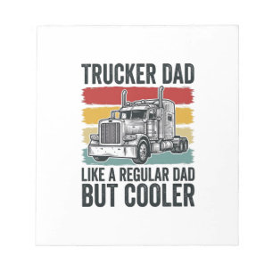 Trucker Pappa Som en Vanlig Pappa Men Coolare Tröj Anteckningsblock