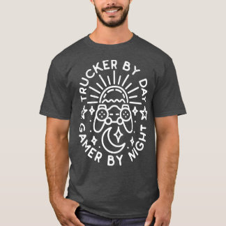 Trucker per dag-spelare efter nattstörd design Ga T Shirt