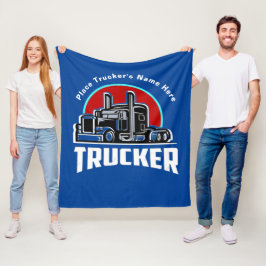 Trucker Personlig Gåva Filta Fleecefilt