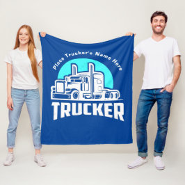 Trucker Personlig Gift Blanket Fleecefilt
