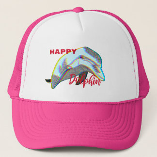 Trucker Pet Happy Dolphin Keps