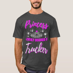 Trucker-presenter för kvinnor Big Rig Female Lastb T Shirt