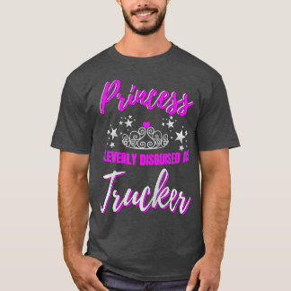 Trucker-presenter för kvinnor Big Rig Female Lastb T Shirt