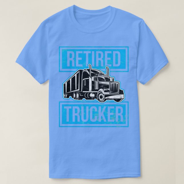Trucker Retrött Trucker Driver Birthday Gift T Shirt (Design framsida)